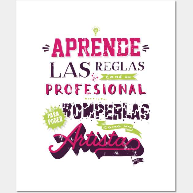 Aprende las reglas Wall Art by AntiStyle